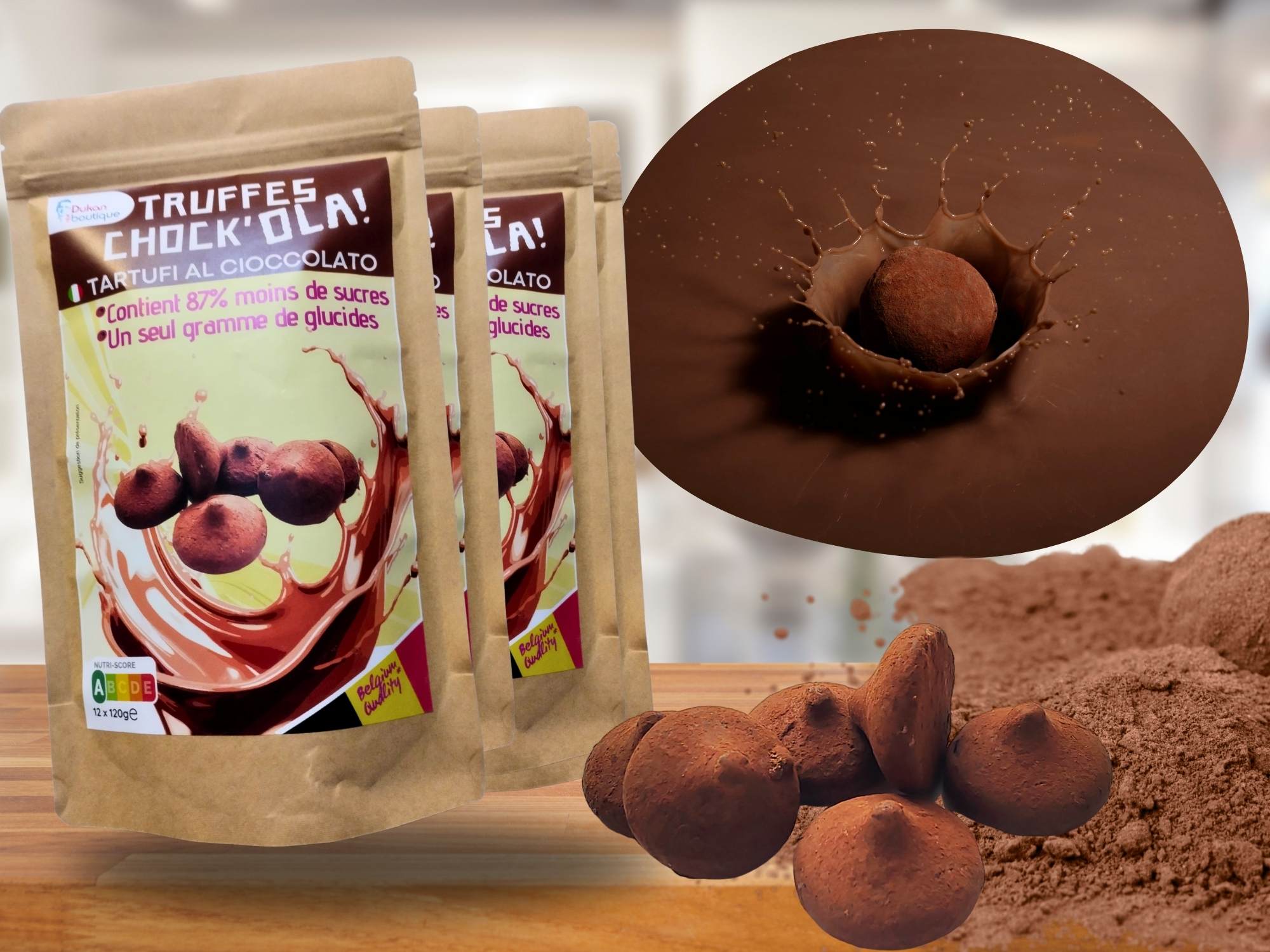 Lot de 4 Truffes chocolat 120gr ><B>Prix en baisse</B> – Image 2
