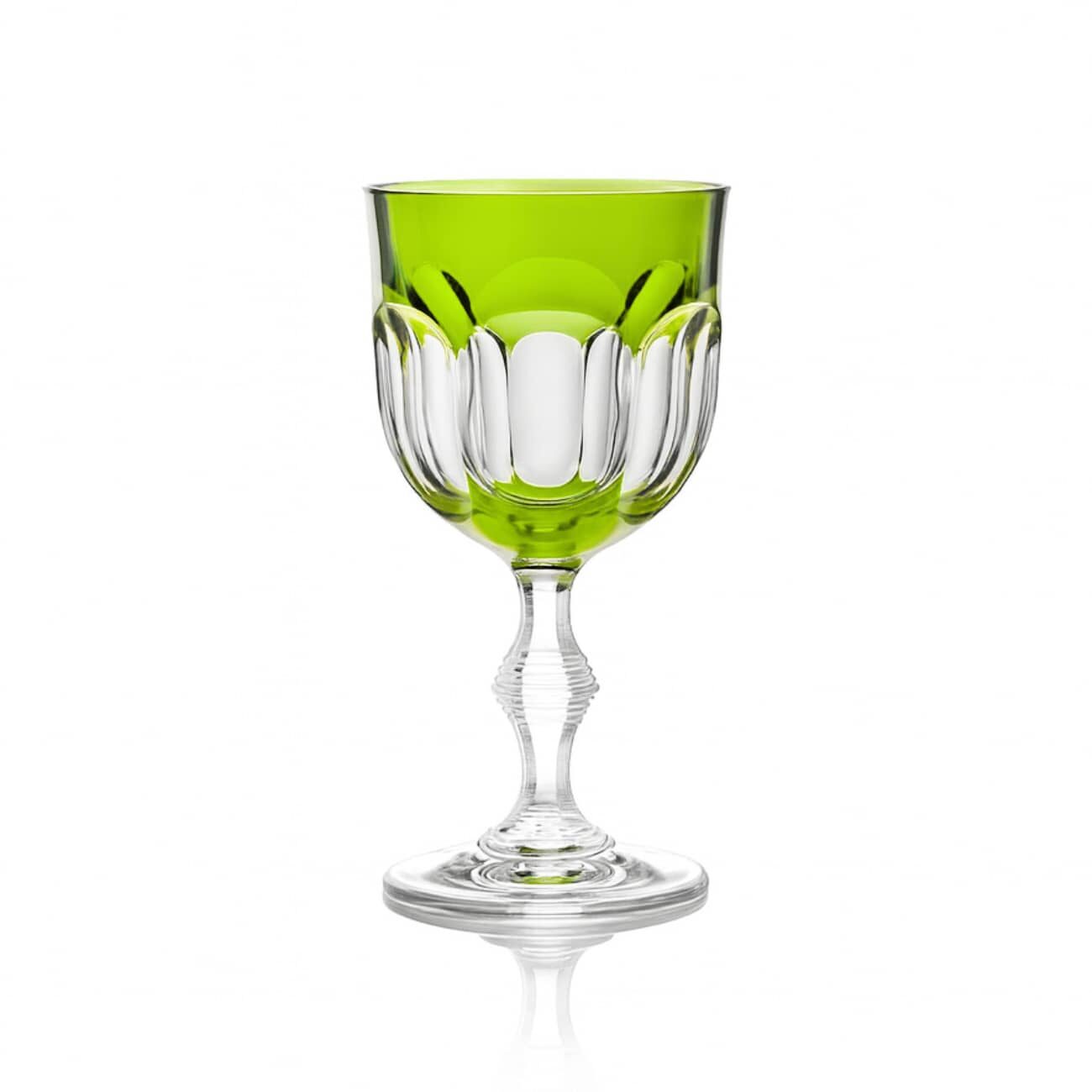 Green crystal wine glass nicole – Image 2